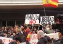 Protesta estudiantil contra la amnistía en la Facultad de Derecho